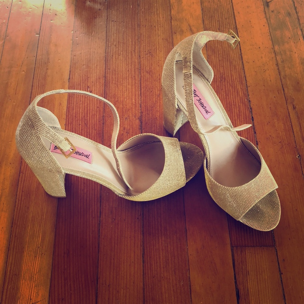 Betray Johnson sparkle heels size 10.